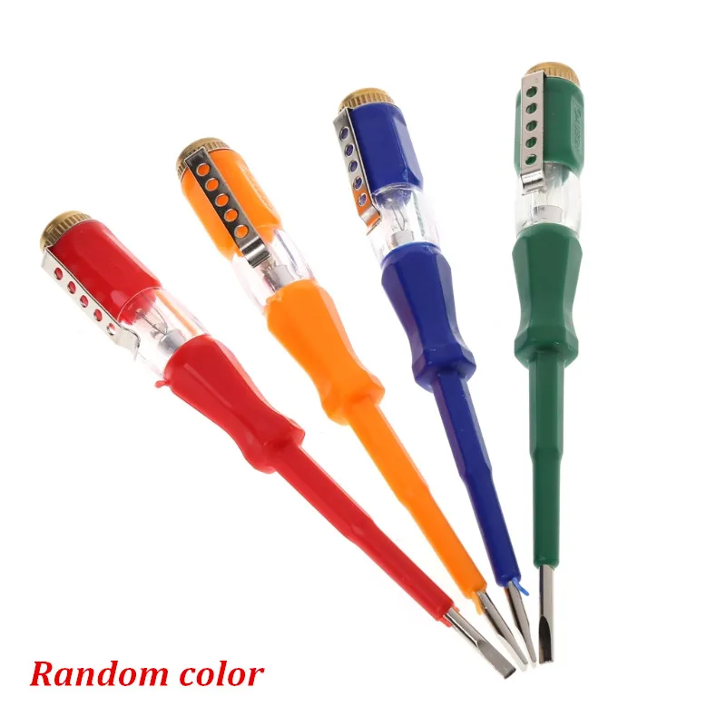 

Colorful Test Pen Portable Flat Screwdriver Electric Tool Utility Light Device