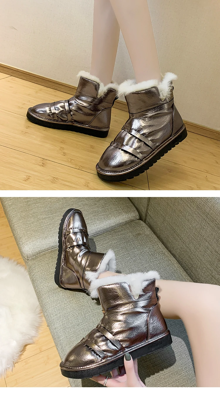 Scarpe donna/ г.; зимние ботинки; зимние женские ботильоны из бархата для студентов; короткие плюшевые ботильоны с блестками
