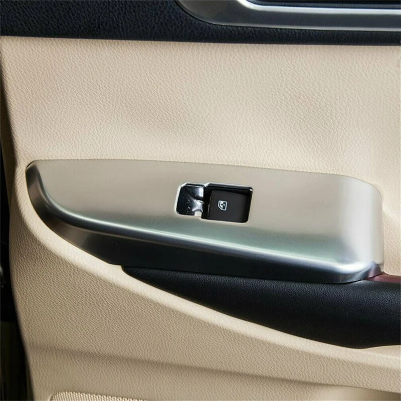 Подходит для Toyota Highlander 14- автомобильный хромированный дверной оконный переключатель панель накладка