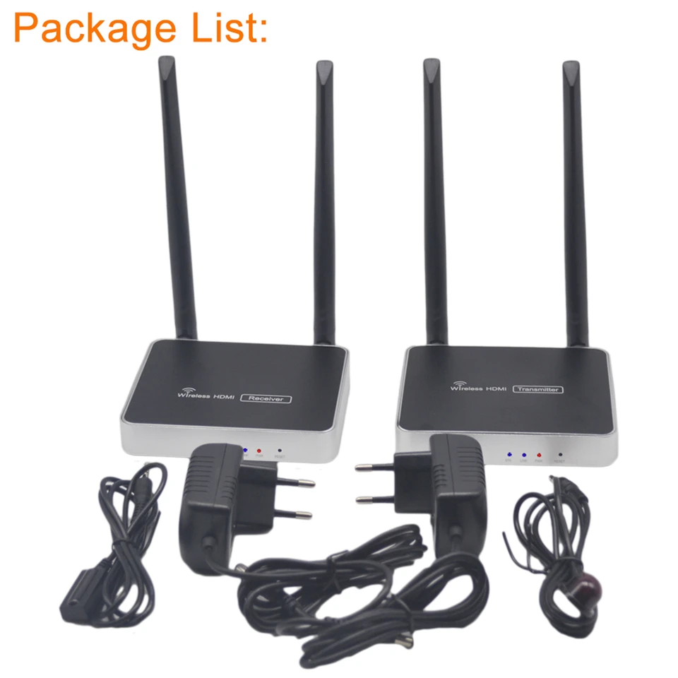 Беспроводной приемник передатчик HDMI 300 м 5 ГГц Поддержка ИК пульта двойной Wi Fi