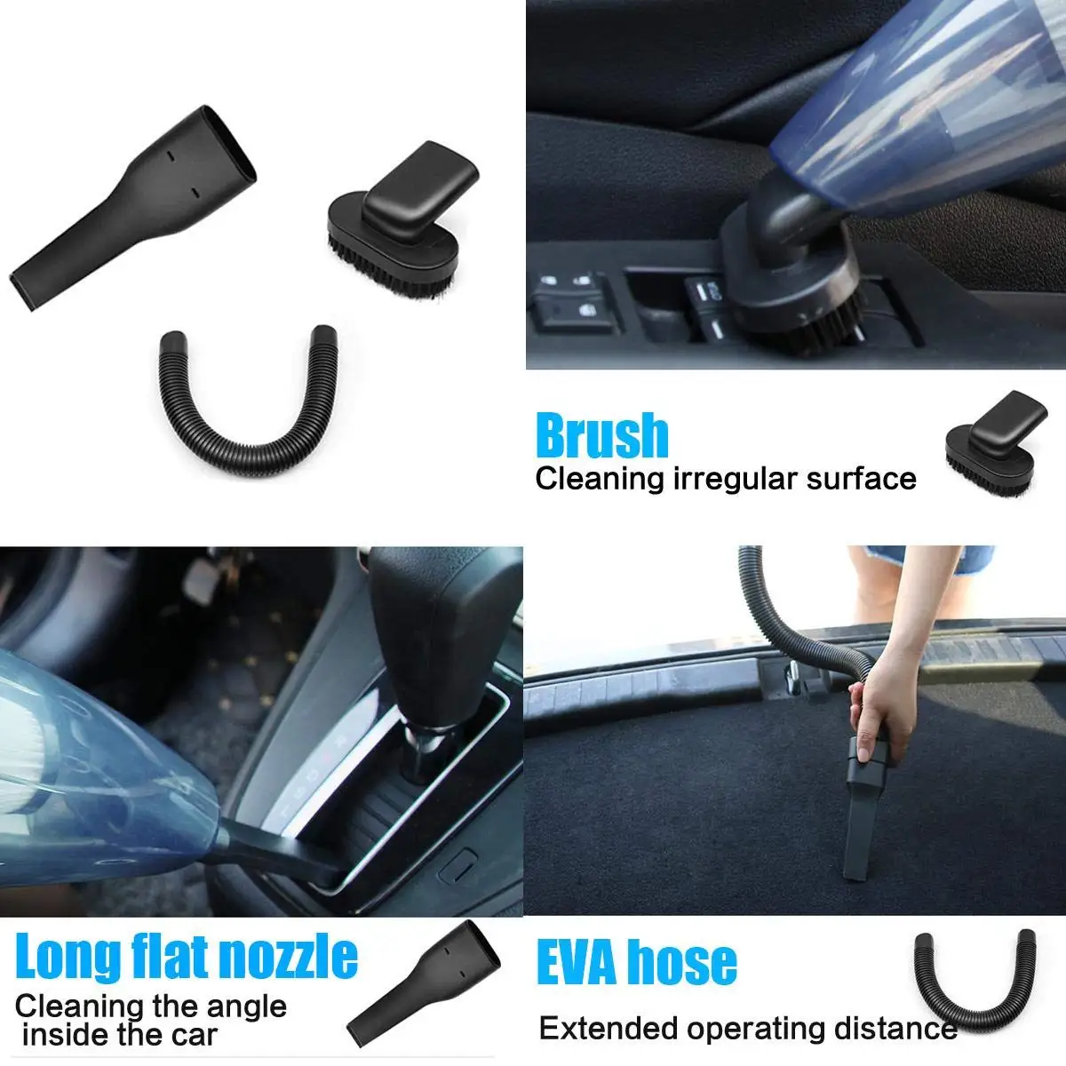  6500pa Strong Power Car Vacuum Cleaner DC 12V 120W Cordless Wet and Dry Dual Use Auto Portable Vacu