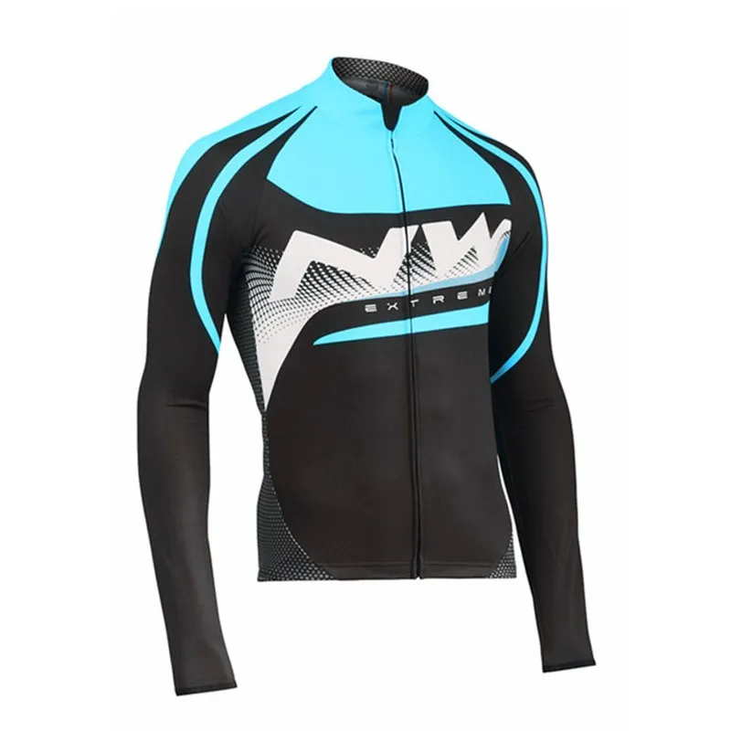 7 Northwave Мужской комплект с длинным рукавом Pro Team Bike весна/Осенняя Униформа Ropa Ciclismo дышащий костюм для горного велосипеда одежда для велоспорта - Цвет: 7