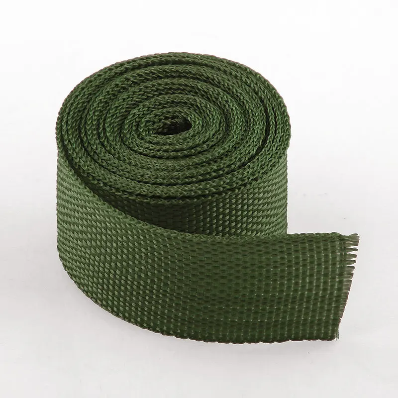 2 Army green 20mm 100 ярдов/партия 20 мм 15 цветов полипропиленовый ленточный ремень для рюкзака поводок ошейник и поводки DIY ремесло - Цвет: 2 Army green 20mm
