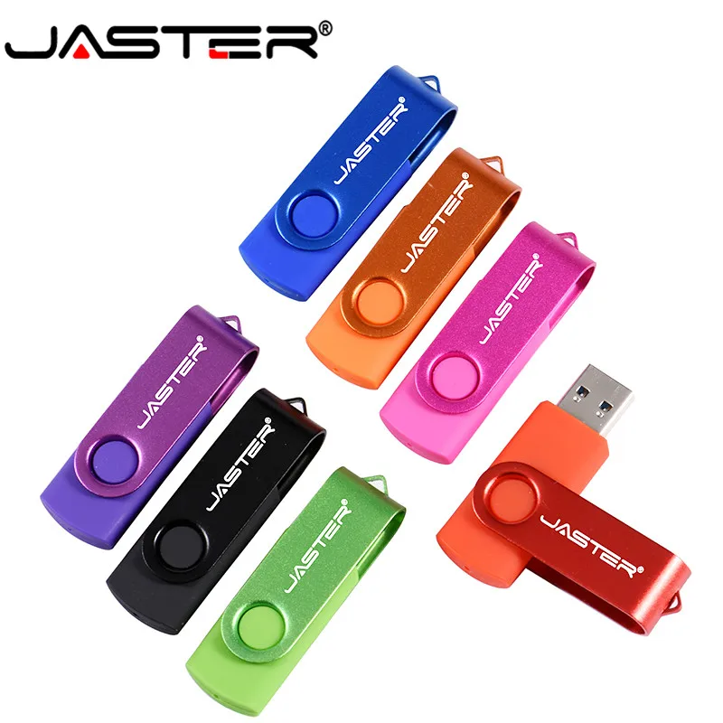 JASTER модный пластиковый вращающийся внешний накопитель USB 2 0 Флешка 4 ГБ 8 16 32 64 флэш