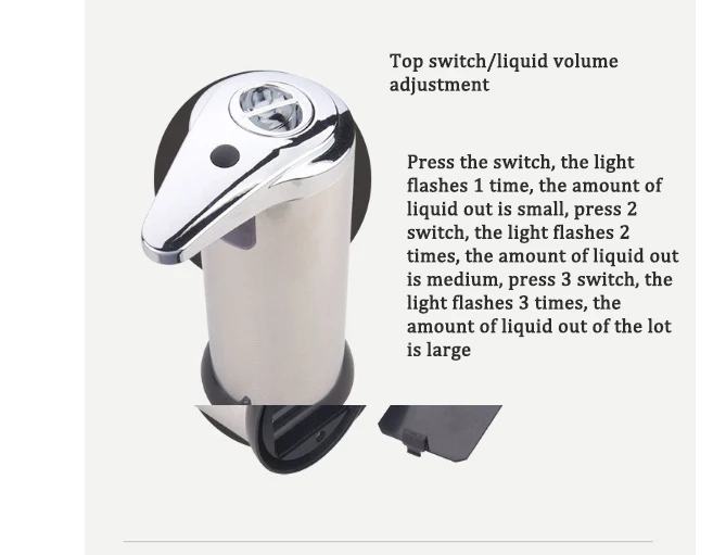 Soap dispenser Induction Hand sanitizer Automatic Bubble Battery-powered 250ML 3 gear adjustment