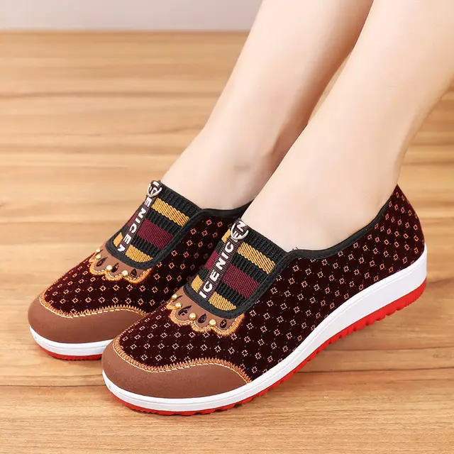 Women's Shoes Soft Bottom Non-Slip Middle-aged Leisure