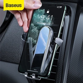 

Baseus Gravity Car Phone Holder Metal 360 Rotation Stand For 4.7-6.5 Inch Mobilephone Mount Foldable Vertical Auto Phone Support