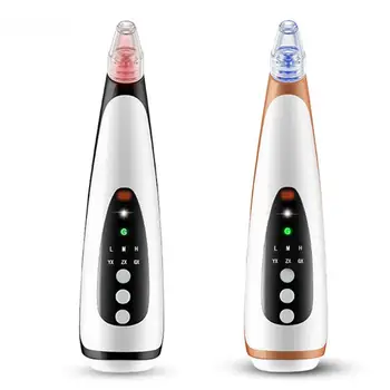 

Deep Pore Cleaner Blackhead Remover Vacuum Face Skin Acne Cleaner Pimple Removal Care Removal 6 Heads Black Vacuum Dot Tool S7C6