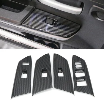 

Carbon Fiber ABS Door Armrest Cover Black Trim Auto Decor For Toyota Tundra 14-19 Charming Luxury