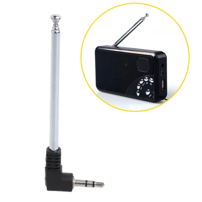 

1x 3.5mm Radio Receiver Antenna Stainless Steel Multi-Purpose Interface FM Radio