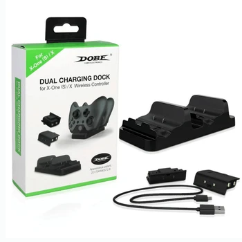 

Dual Charging Dock Station Wireless Controller Charger Dock Stand with 2PCS Rechargable Battery For X-BOX ONE X/Slim/ONE
