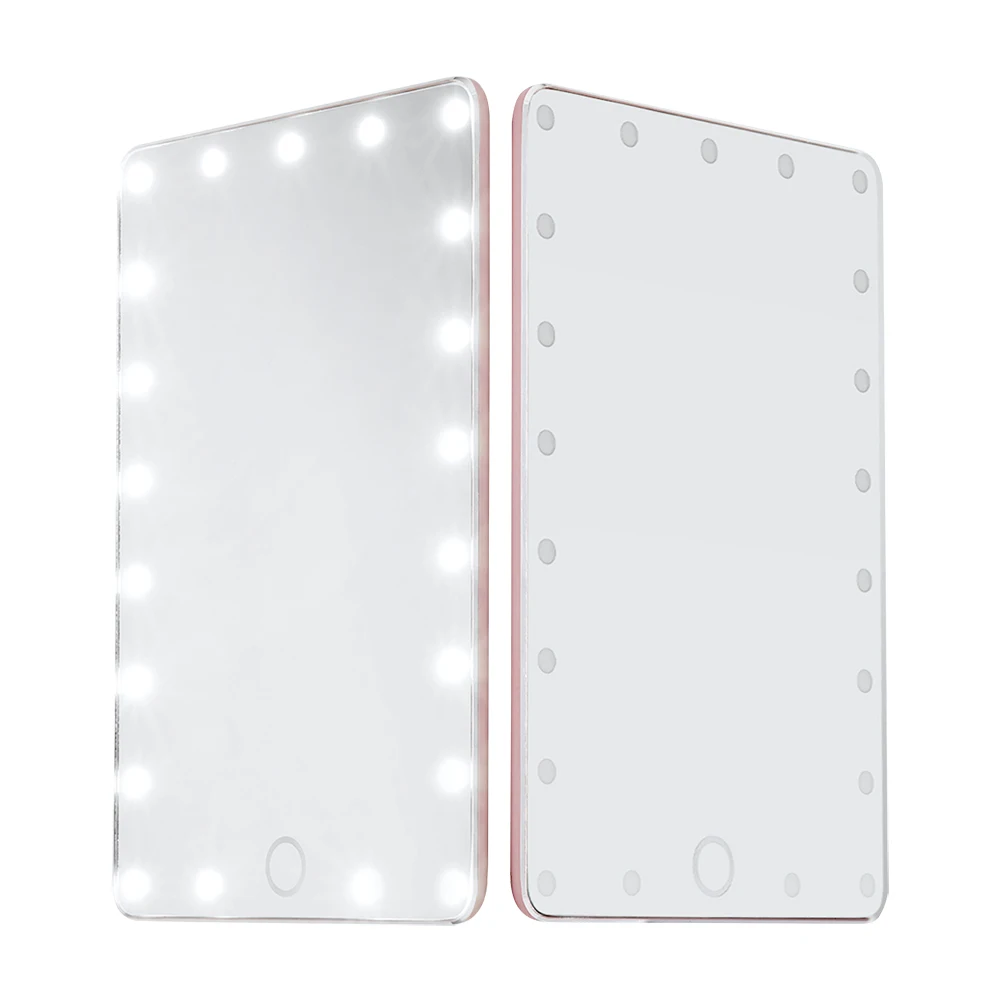 7,8 дюймов зеркало для макияжа с подсветкой косметическое зеркало с 21 светодиодный свет HD плоское зеркало косметические зеркала умные зеркала