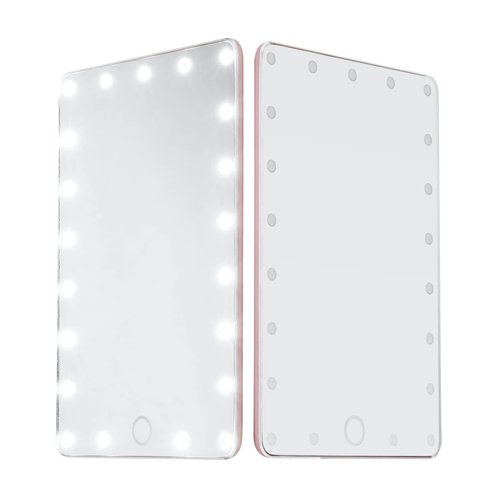 

7.8 Inches Makeup Mirror with Lights Vanity Mirror with 21 LED Lights HD flat mirror Cosmetic Mirrors Smart Mirrors