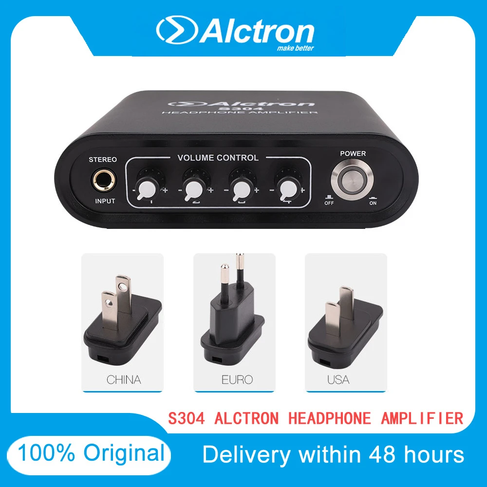 Alctron Portable 4 channel Headphone Amplifier S304 Independent Headphone Distributor Professional Recording Studio Reduce Mix