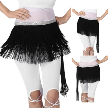 

Ladies Belly Dance Tassel Hip Skirts Waist Belt Hip Scarf Wrap Dancewear