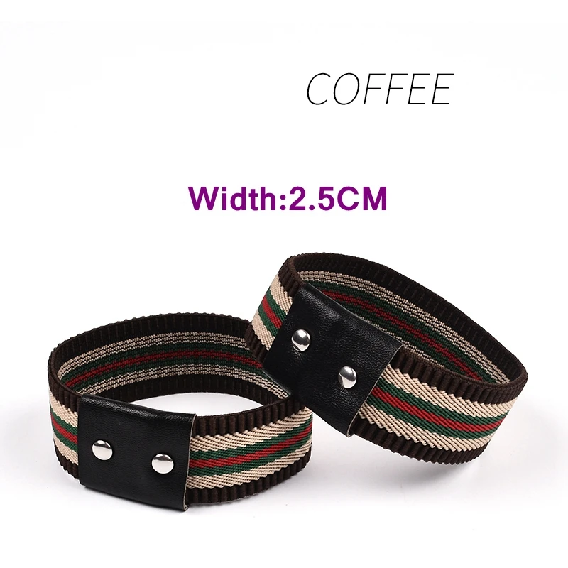 coffee Эластичные шнурки; женская обувь на высоком каблуке без шнурков; новые модные безопасные шнурки с пряжкой; шнурки на высоком каблуке; 1 пара - Цвет: coffee