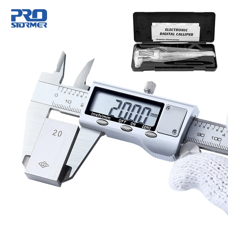  Штангенциркуль PROSTORMER, 0 150 мм, из нержавеющей стали/пластика 
