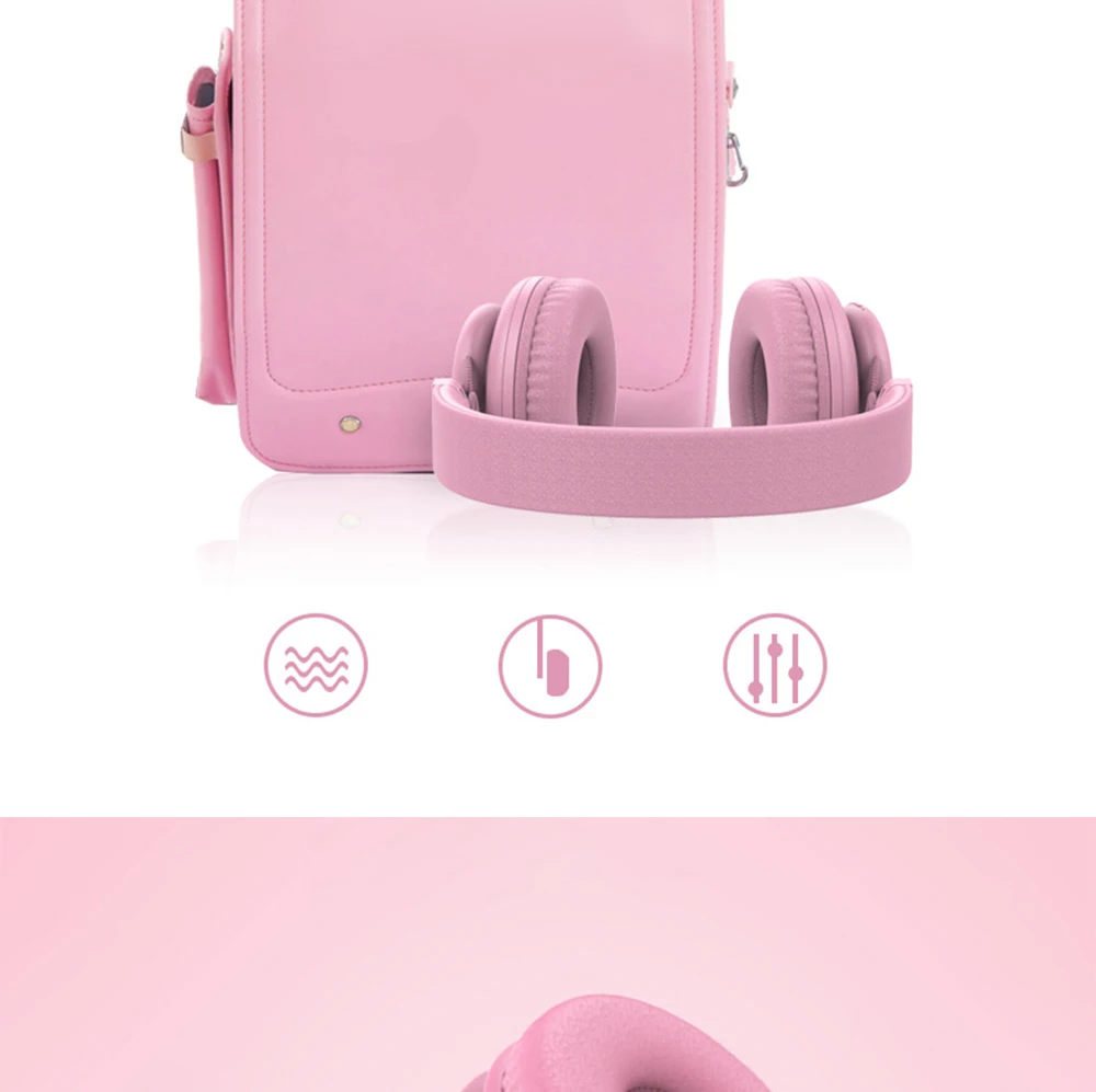 Qh17 Macaron цветные беспроводные bluetooth наушники 5,0 спортивные Игровые наушники с головным креплением Bluetooth наушники HIFI звуковая гарнитура