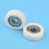 5PCS 8x30x10mm high quality white color delrin plastic flat pulley roller wheel 608 ball bearing roller POM flat wheel ► Photo 2/3