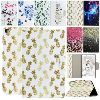 

For Samsung Tab A 8.0 T290/T295 Tablet Auto-Wake up/Sleep Protective Shell TPU+PU Leather Flip Case Stand Shockproof Print Cover