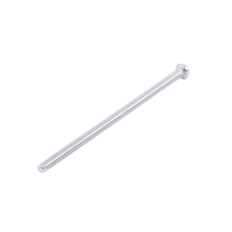 60 x Silver Tone M2* 40mm 304 Stainless Steel Round Head Screws Bolt