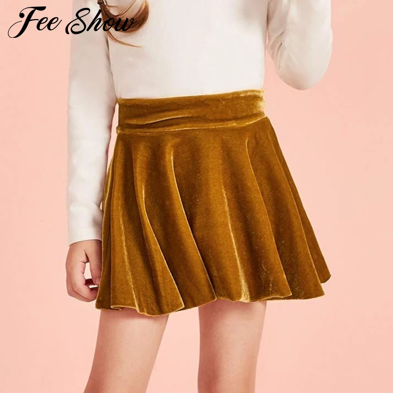 Velvet Skirt Girls Winter Skirt Baby Girl Spring Autumn Velvet
