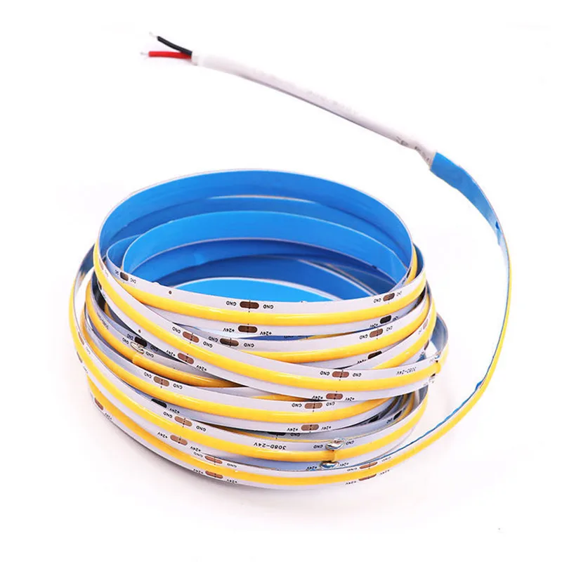 FCOB Led Strip Light 12V 24V Flexible Tape FOB COB Linear Lights White 6500K Nature 4000K Warm 3000K Dimmable Blue | Лампы и освещение