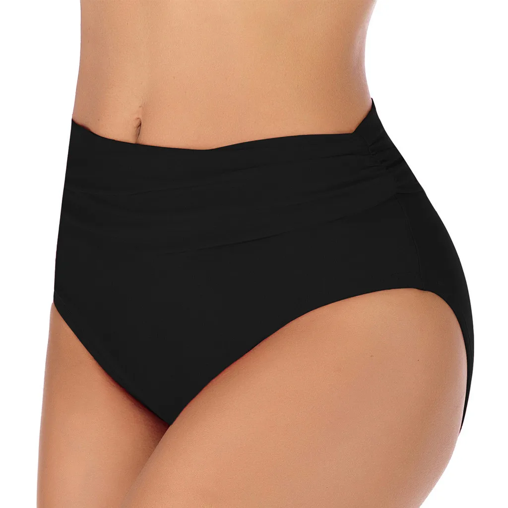 bikini Women's High Waisted Swim Bottom Ruched Bikini Swimsuit Briefs Bathing Suits Beachwear Dropshipping bikini bottoms