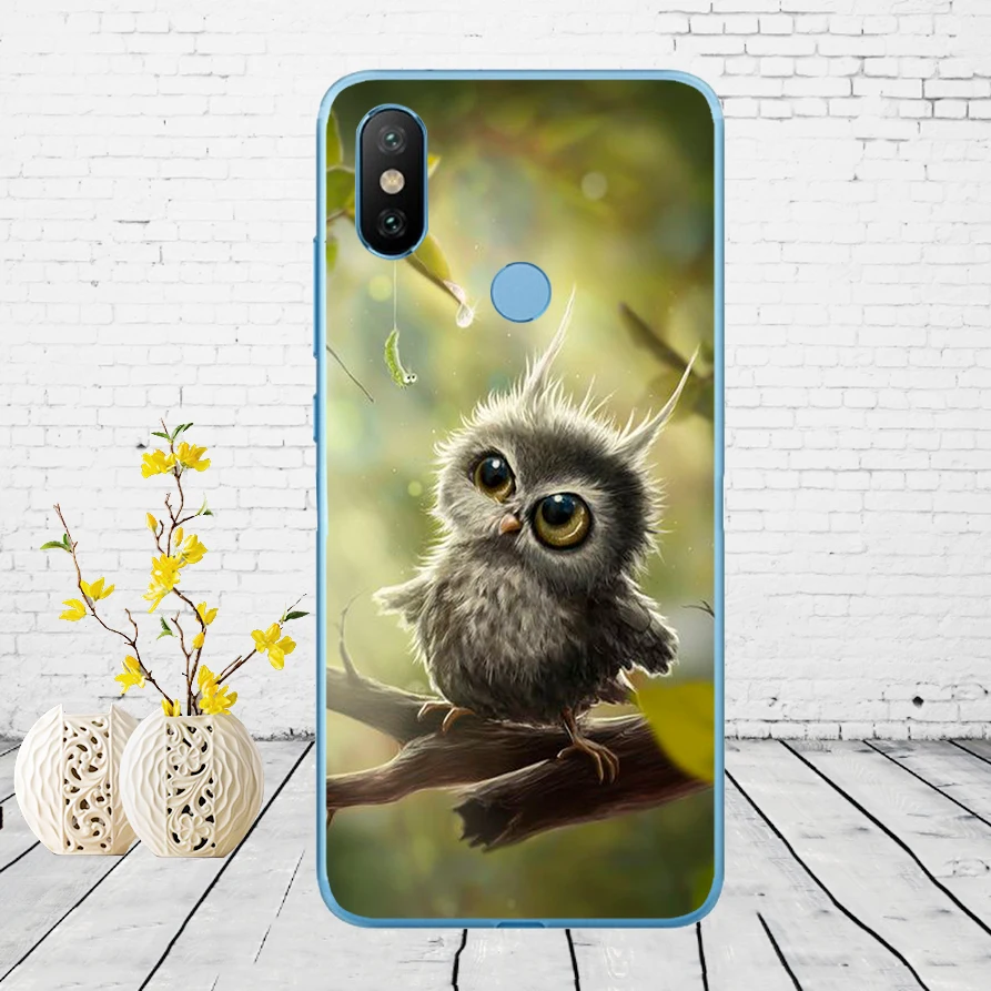 15 Мягкий силиконовый чехол 56DD Сова для Xiao mi Red mi 6 6a mi 8 a2 lite note 5 6 pro 7 - Цвет: 15