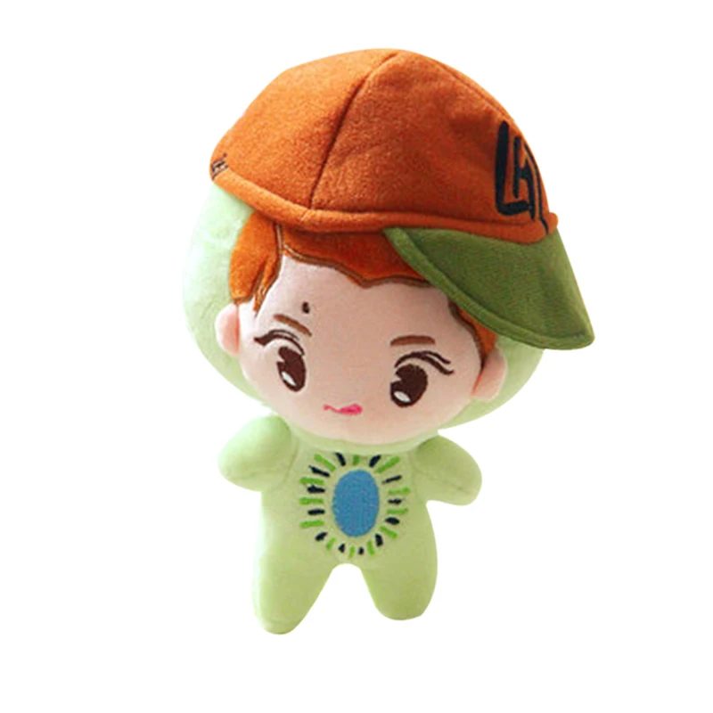 Luhan-Kiwifruit Корея кавайная плюшевая кукла игрушки мягкие куклы милый мультфильм Прекрасный хлопок мягкие вентиляторы поддержка мягкие Подарочные игрушки куклы для девочек детские подарки - Цвет: Luhan-Kiwifruit