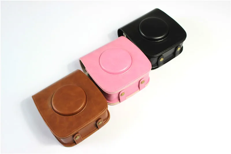 PU Leather Case Cover Set For Fuji Fujifilm Instax SQ 20 sq20 SQ20 Digital Camera Bag With Strap | Электроника