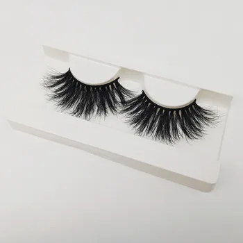 

Hexuan Fast Shipping 5D Mink Eyelashes 25mm Length Big Volume Dramatic Mink Eyelashes
