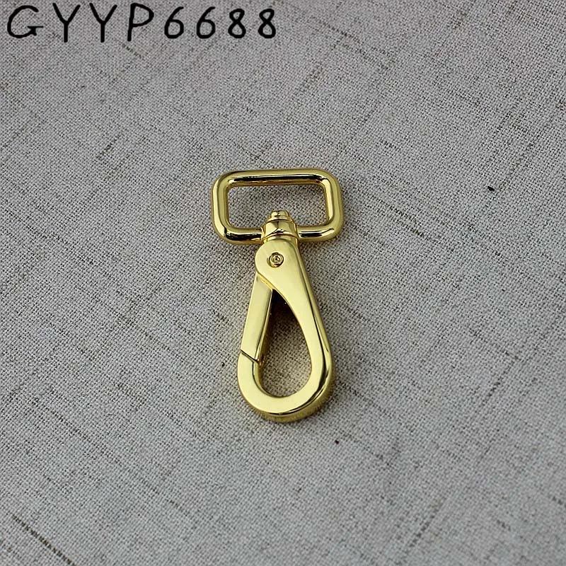 4pcs 16mm 19mm High quality Deep gold webbing trigger snap hooks hard carabines swivel clasp lobster claws Bag Parts Accessories | Багаж и