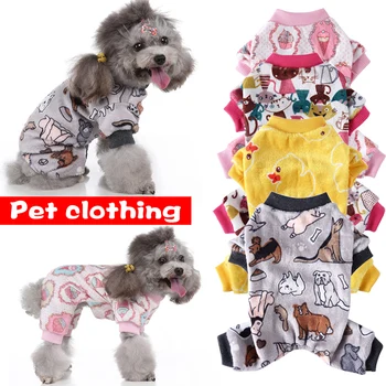 

Pet Pajamas for Dogs Soft Clothes Pet Dog Pajamas Jumpsuit Stretchy Doggie Puppy Clothes Outift Lightweight XHC88