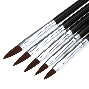 

5 Pcs Acrylic Nail Art Brush Flower Painting Pen UV Gel Drawing Brush Nail Art Tool NShopping