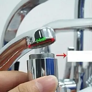 

2020 Led Faucet Temperature Control Wh-Fo3/04/01 Led Light Faucet Colorful Effect 24Mm To 22Mm Adapter For Led Lighting Faucet