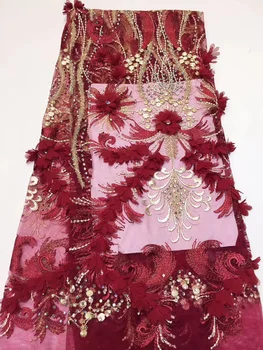 

African Lace Fabric For Wedding Milk Silk Embroidered Lace Fabric 2019 High Quality Lace Nigerian Lace Fabrics