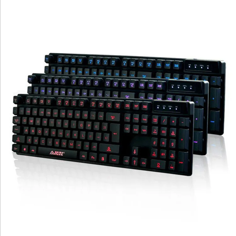 

Ajazz Machinery Warrior Backlight Gaming Keyboard Laptop Computer USB External Wired Night Light Keyboard Lol