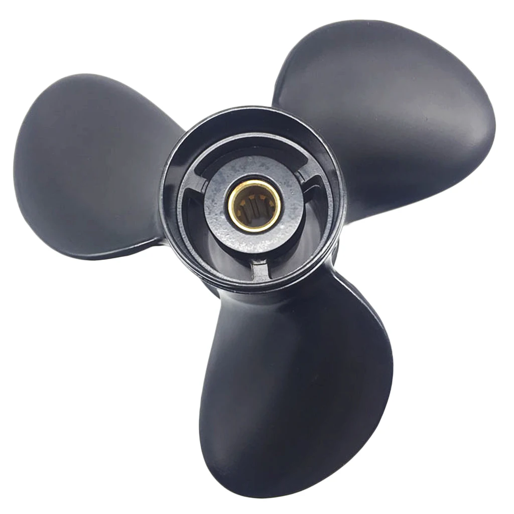 Black Boat PROP PROPELLER 3 Blade Aluminum for Suzuki Outboard Engine 8-15HP