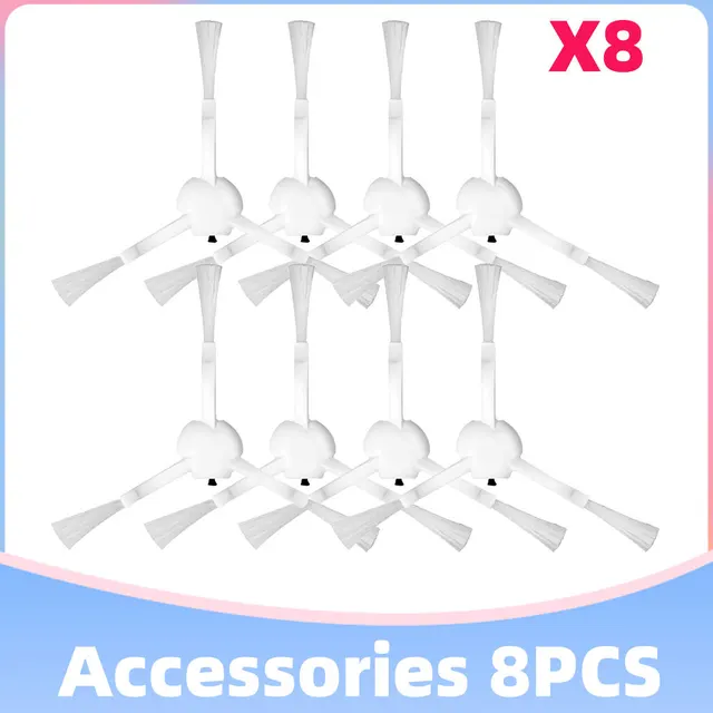 Xiaomi Dreame Bot L10 Pro D9 TROUVER LDS Finder Robot Vacuum Cleaner Parts Main Side Brush Hepa Filter Mop Cloths Replacement 8 White