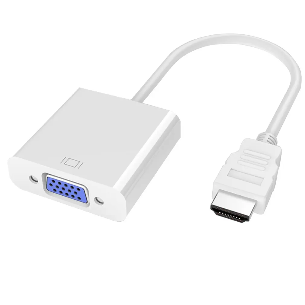 Адаптер hdmi-vga кабель конвертер HDMI VGA кабель Поддержка 1080P с аудио кабелем для HD tv xbox PS3 PS4 ноутбука ТВ коробка