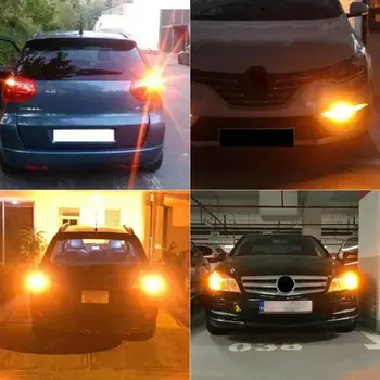 

2Pcs BAU15S 7507 Turn Signal Light 114SMD 3014 Canbus No Error Led Bulb Amber Blinker 12V-24V Cars RV Boats Turning Light