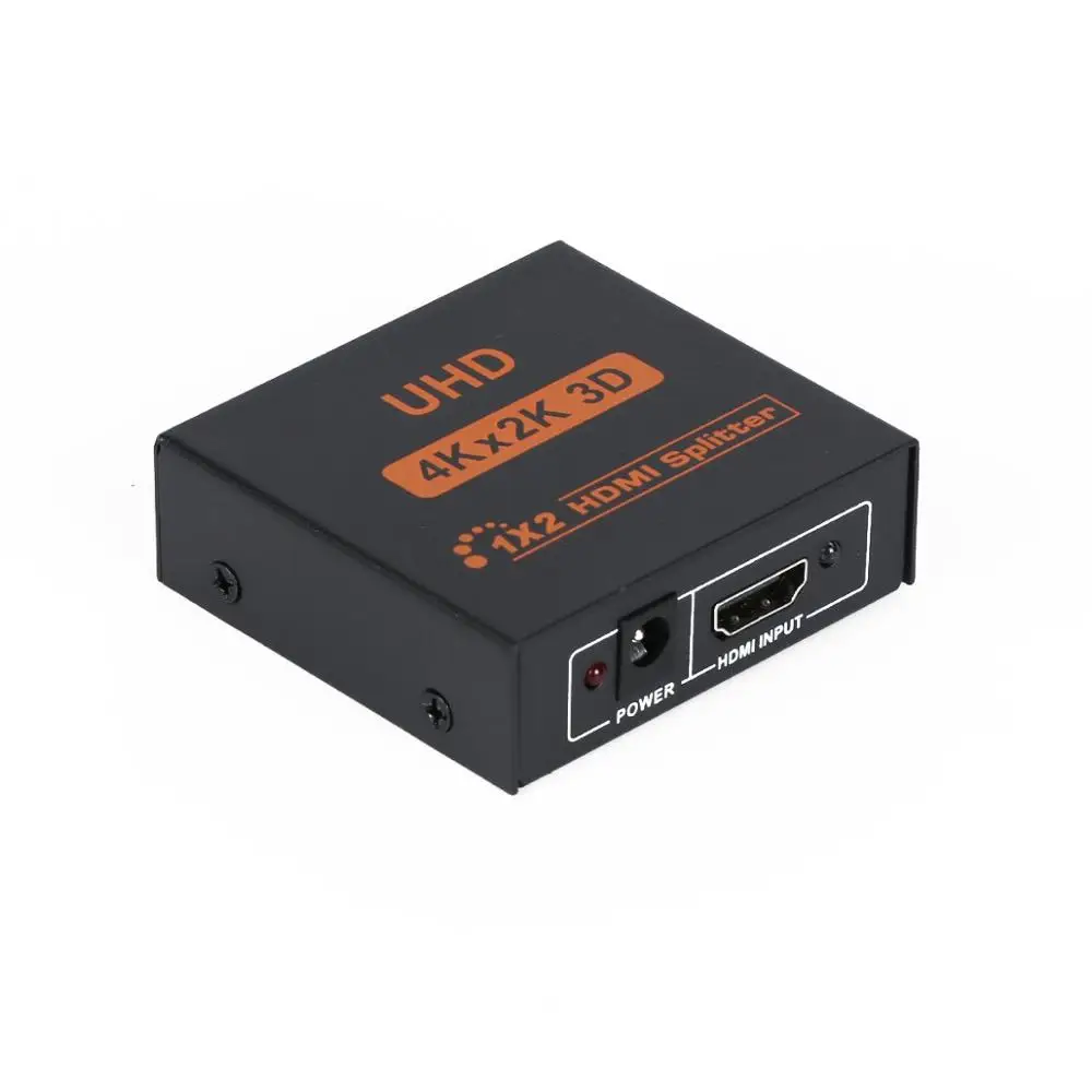 HDMI 1.4b UHD 3D 4K* 2K Full HD 1080p HDMI сплиттер 1X2 2-Портовый Концентратор репитер усилитель с 5 В DC Блок питания вилка Европа/США GT
