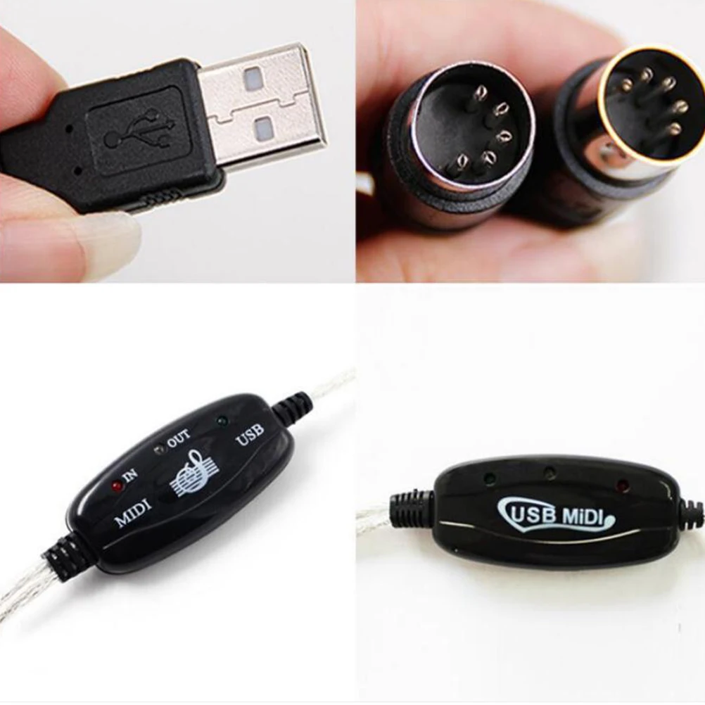 1pc Usb Adapterable Portable Practical Durable Connection Accessory Music Editing Cord Conversion Tool for