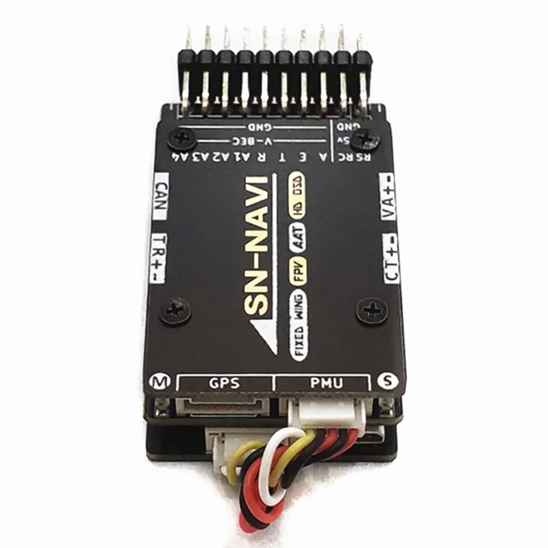 SN-NAVI MAVLINK умный аудио Контроллер полета Встроенный OSD+ измеритель скорости воздуха+ модуль PMU+ gps для радиоуправляемого самолета с фиксированным крылом