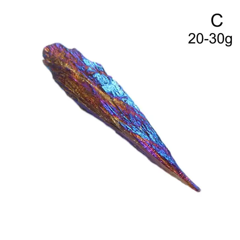 1 шт. натуральный кварцевый кристалл реактивный камень Радуга титановый кластер горох петух Синий Пламя перо кластер минеральный с лечебным действием, образцы горячая распродажа - Цвет: 20-30g