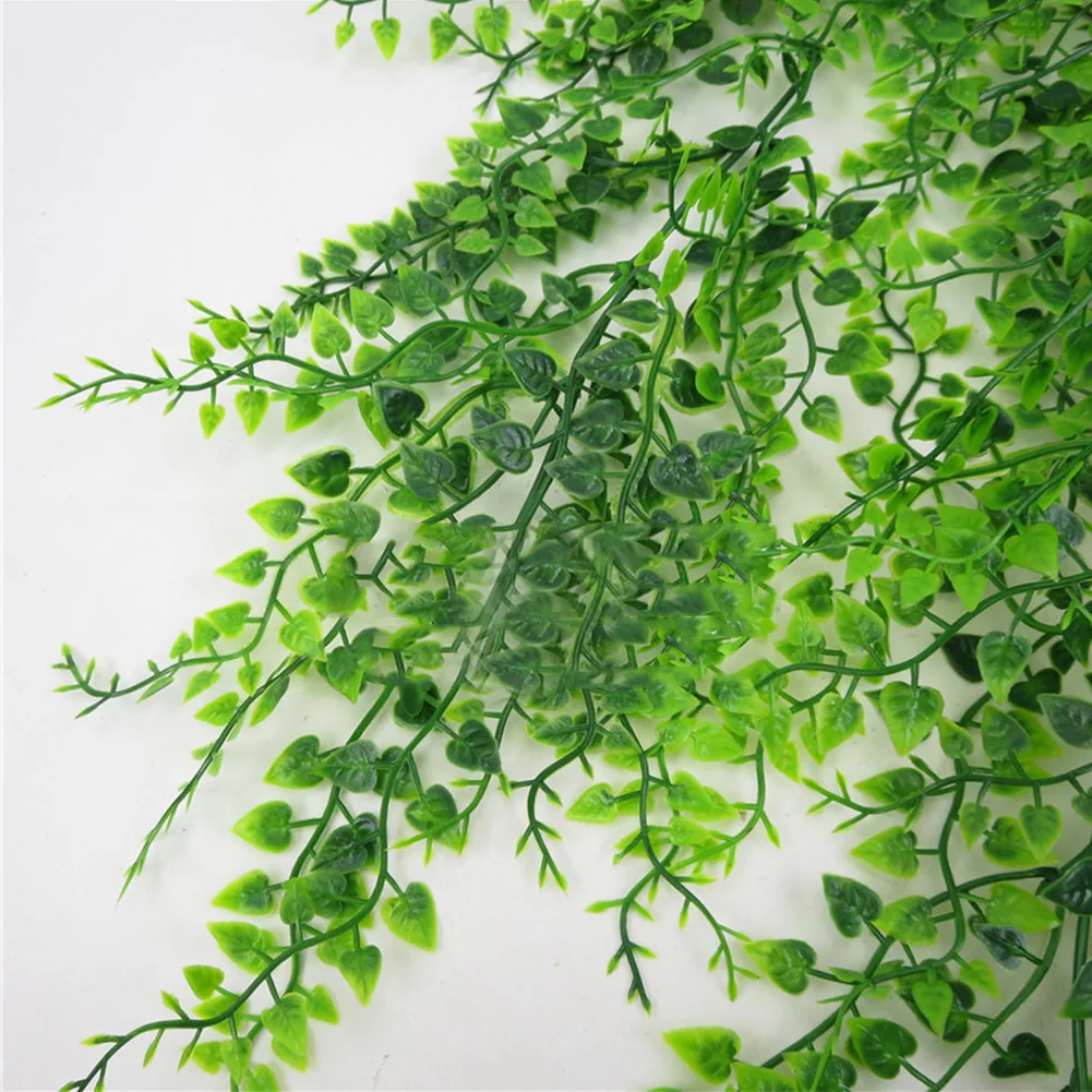 Office DIY Artificial Plant Fake Vine Green Decorative Bar Leaves Living Room Home Garden Club Wall Hanging Plastic