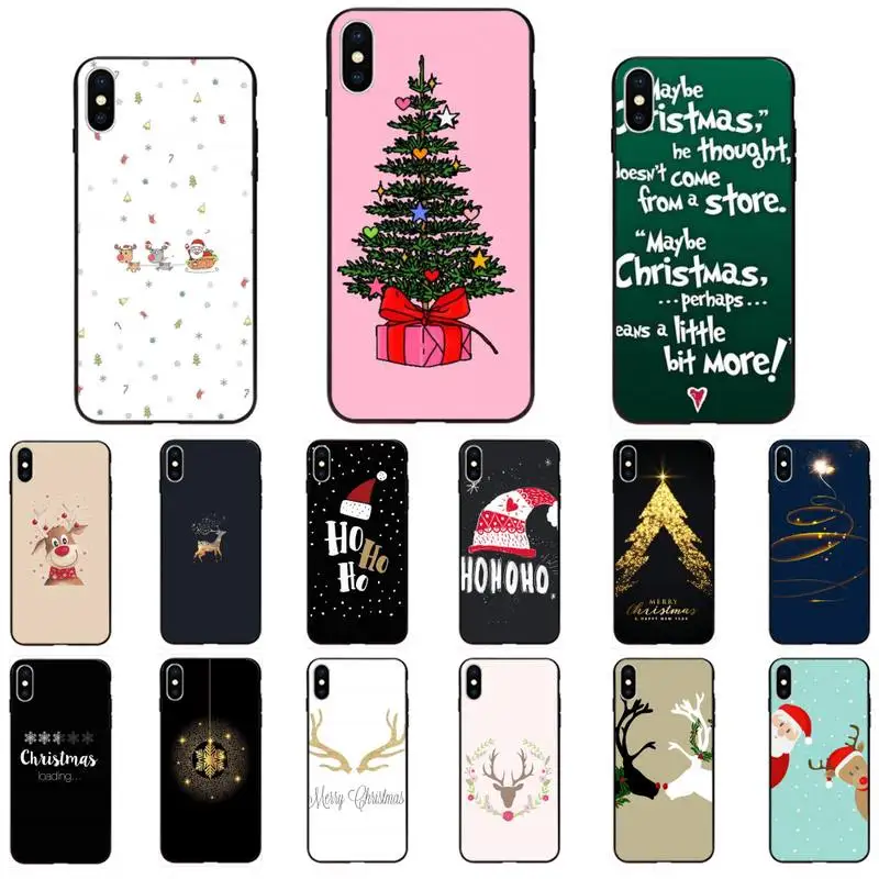Christmas Deer Phone Case For IphoneX XS 11 11Pro 55s SE6 6splus7 8 SE 2020 | Мобильные телефоны и аксессуары