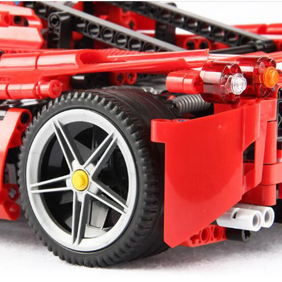 1359 шт. Bela 9186 Enzo 1:10 DIY модель автомобиля строительные блоки наборы обучающая головоломка кирпичи Подарочные игрушки ings 8653