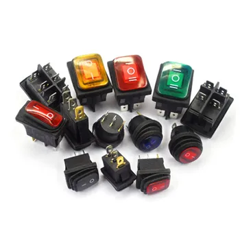 

KCD1 KCD2 KCD4 KCD6 On Off 10A 16A 20A 125V 250V AC Heavy Duty DPST Sealed Waterproof Auto Boat Marine Toggle Rocker Switch